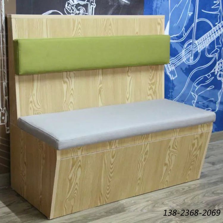 快餐店沙發(fā)，定做卡座廠家，眾美德生產(chǎn)沙發(fā)